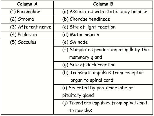 ICSE Class 10 Sample Papers Biology 2021_Q11_1-5