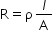 begin mathsize 14px style straight R equals straight rho l over straight A end style